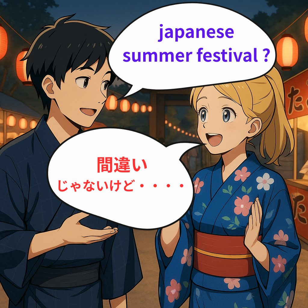 「祭り=フェスティバル」に待った!エミリーの一言
