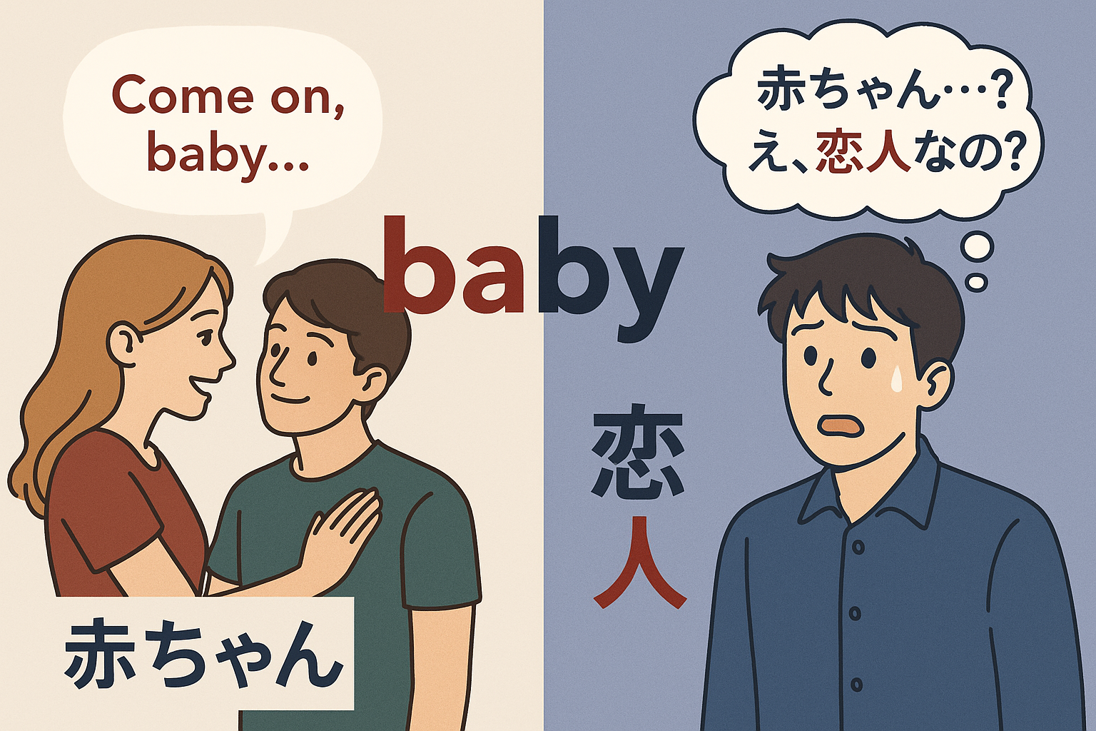 「おいでおいで、赤ちゃ〜ん?」“baby”に感じる違和感