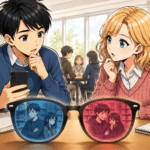 色メガネ